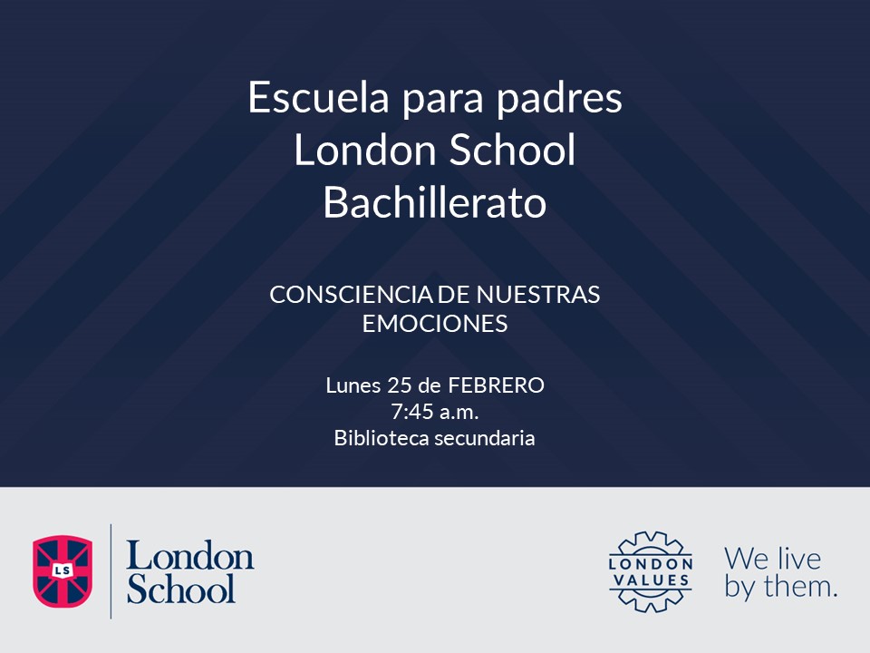 Escuela para padres  - Consecuencias de nuestras emociones - Lunes 25 de febrero 7:45 am. en biblioteca secundaria.